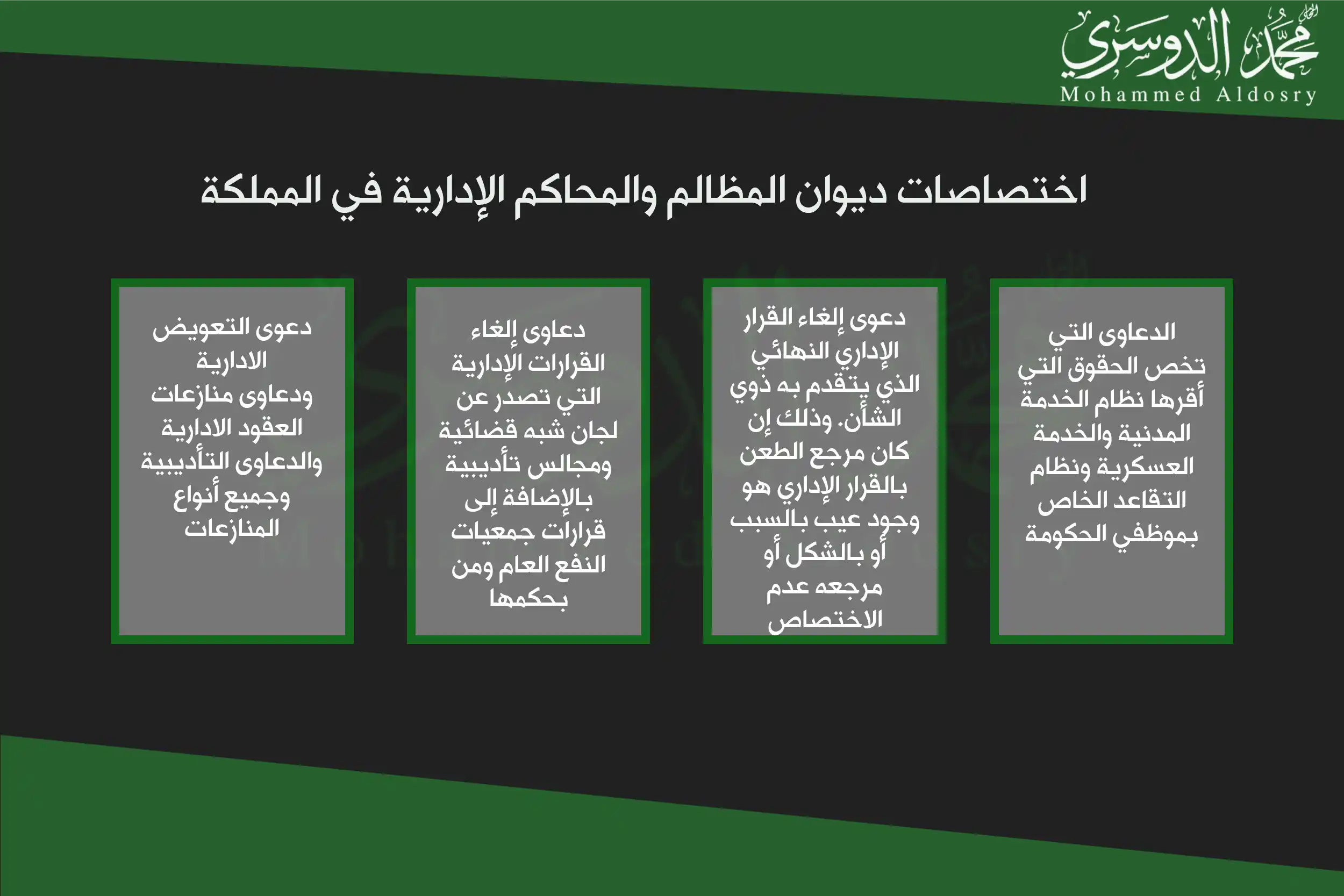 اختصاصات ديوان المظالم والمحاكم الإدارية في المملكة