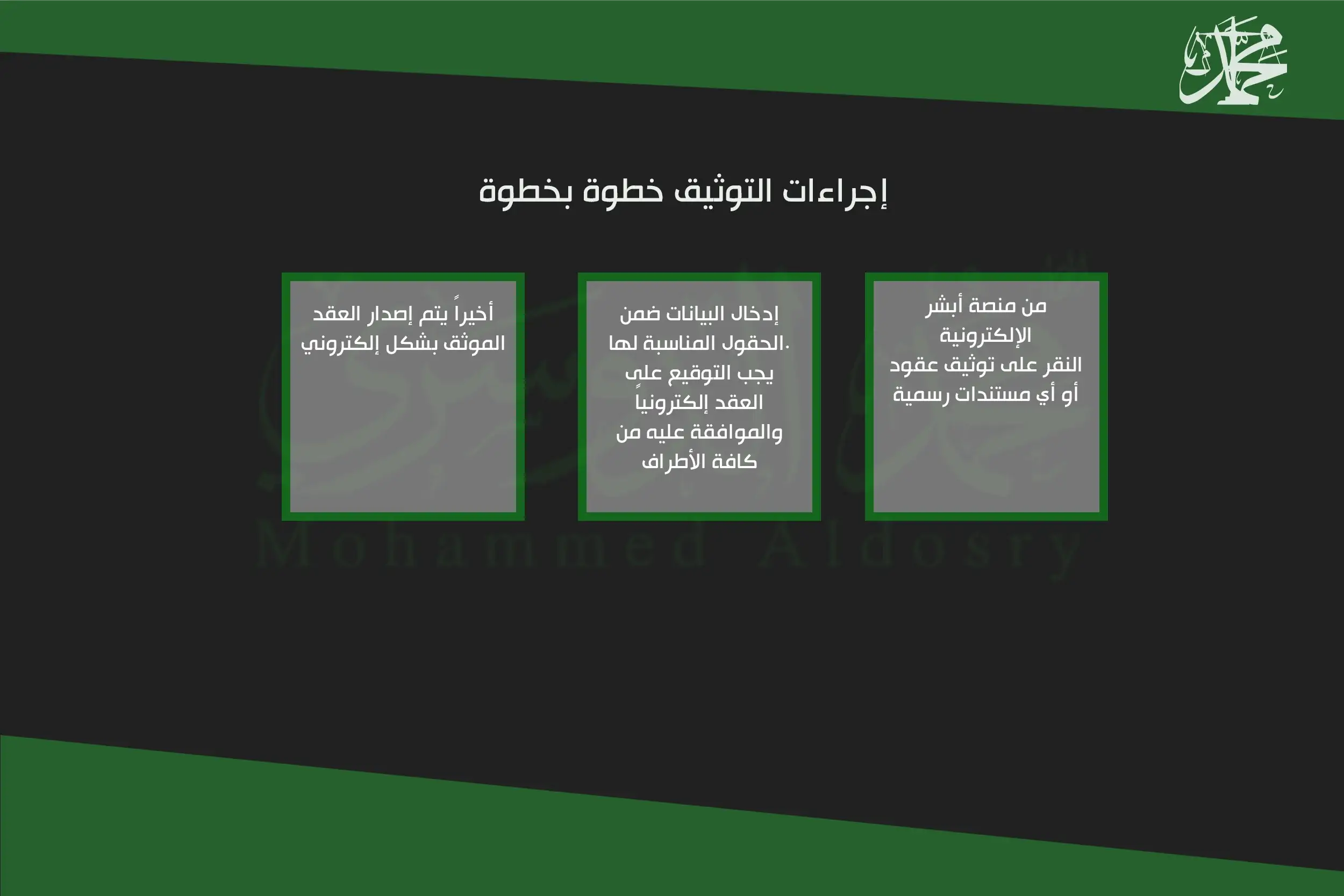 إجراءات التوثيق خطوة بخطوة
